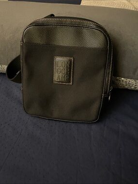 Longchamp Black Compact Crossbody Belt Bag
